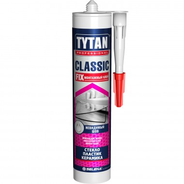 Клей монтажный Tytan Classic Fix каучуковый прозрачный 310 мл — Городок мастеров